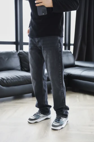 Джинси BAGGY у сірому кольорі